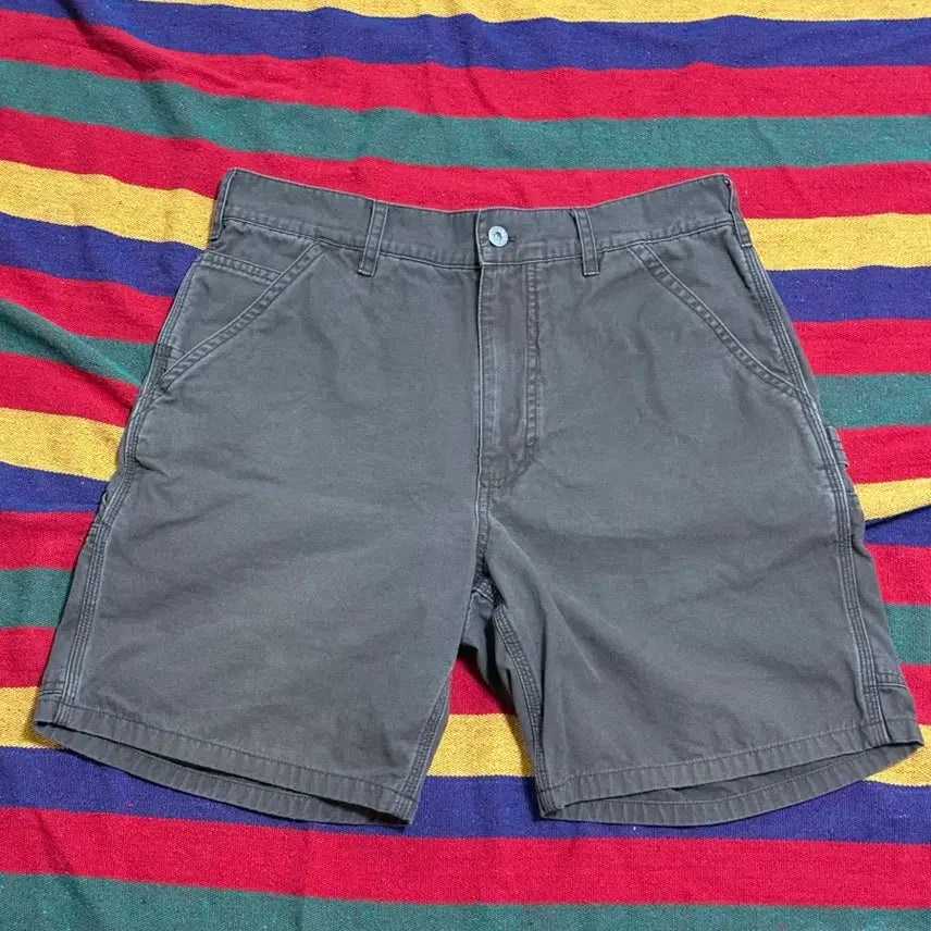 [BUNJANG] Blackout Pierce Work Shorts Brown M Size / 블랙아웃 피어스 워크 쇼츠팬츠 브라운 m사이즈