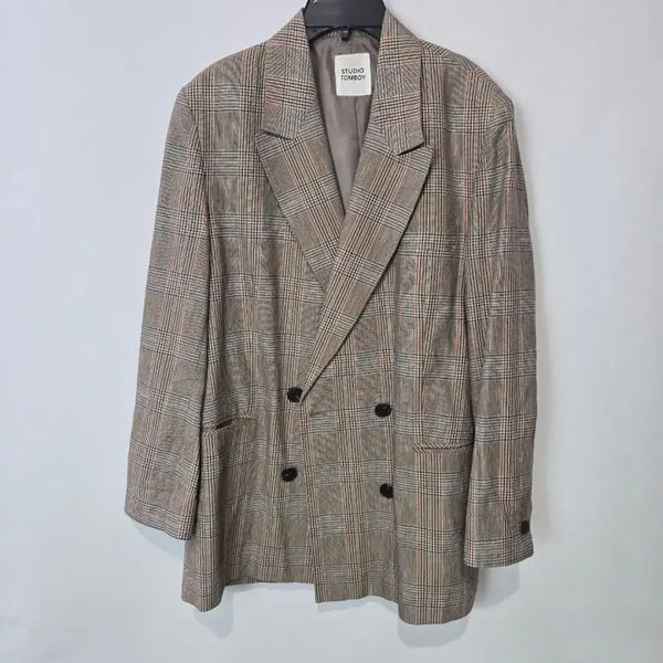 [BUNJANG] STUDIO TOMBOY Check Double Jacket / 스튜디오 톰보이 체크 더블 자켓