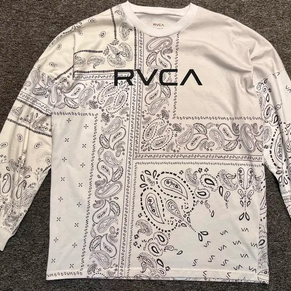 [BUNJANG] RVCA Bandana Pattern Long Sleeve XL / [105~110] RVCA 루카 반다나 패턴 롱슬리브 XL