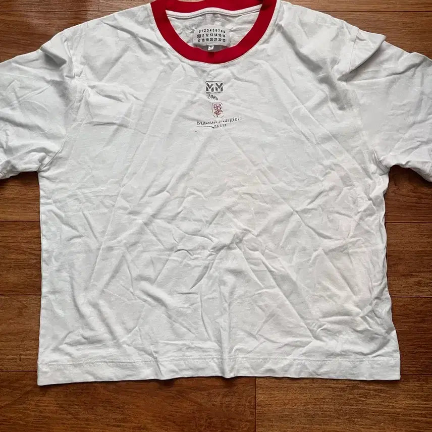 [BUNJANG] Maison Margiela Cropped T-Shirt XL Red / 마르지엘라 반팔xl 레드