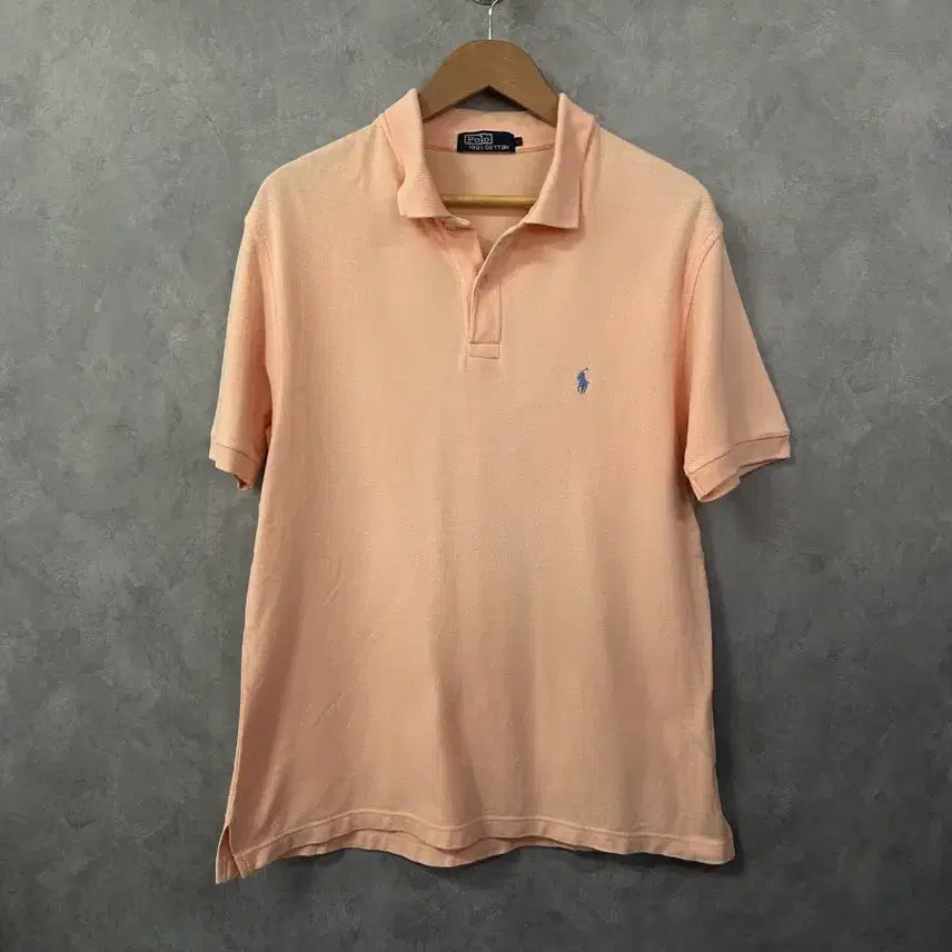 [BUNJANG] Polo Ralph Lauren Peach Short Sleeve Polo Shirt M / 폴로 랄프로렌 피치 반팔 카라티 M
