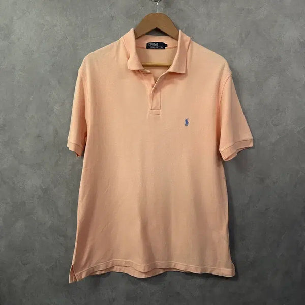 [BUNJANG] Polo Ralph Lauren Peach Short Sleeve Polo Shirt M / 폴로 랄프로렌 피치 반팔 카라티 M