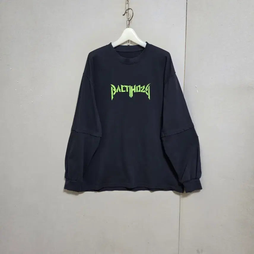 [BUNJANG] Ashley Store Sleeve Contrast Black T-Shirt / 소매배색 블랙 티셔츠 n8313