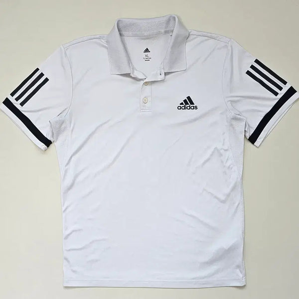 [BUNJANG] Adidas ClimaCool 3-Stripes Performance Polo T-Shirt XL / 아디다스 3선 클라이마쿨 반팔 기능성 카라티 XL