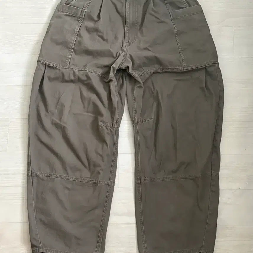 [BUNJANG] Milo Archive Double Round Pants Khaki Brown / 밀로 아카이브 팬츠