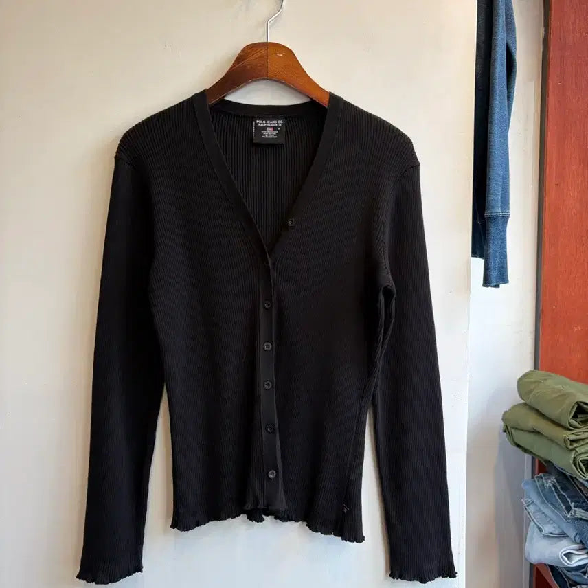 [BUNJANG] Ralph Lauren Ribbed Cardigan / 랄프로렌 골지 가디건