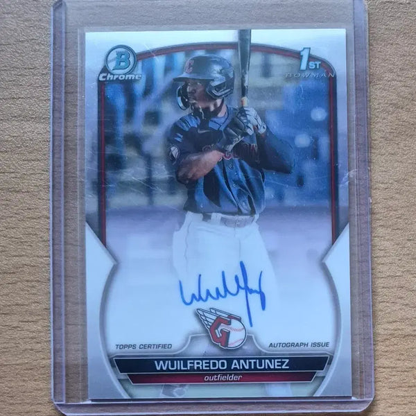 [BUNJANG] MLB 2023 Bowman Wilfredo Antunez First Bowman Autograph Card / MLB 2023 바우만 클리블랜드 윌프레도 안투네즈 퍼스트 온오토카드 판매합니다.