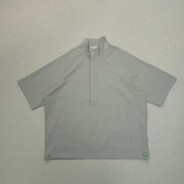 [BUNJANG] LAPA STORE Men's Anorak Half-Zip Short Sleeve Windbreaker / (M)라퍼지스토어 남자 아노락 반집업 반팔 바람막이 W4531