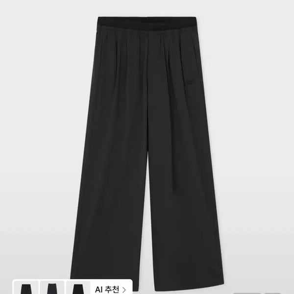 [BUNJANG] New Balance WOMEN FROZEN Air Stretch Over Wide Pants (BLACK) / 뉴발란스 WOMEN FROZEN 에어 스트레치 오버 와이드팬츠 (BLACK)