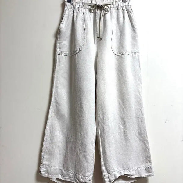 [BUNJANG] White Pocket Wide Pants / 화이트 포켓 와이드 팬츠