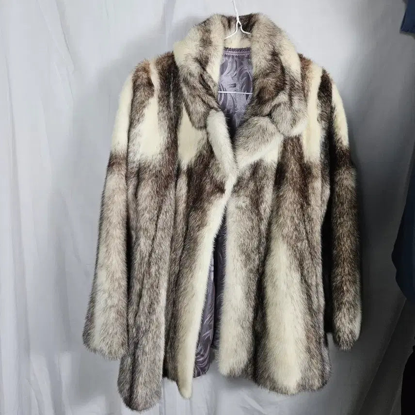 [BUNJANG] Mink Fur Coat with Waist Belt / 허리끈 밍크코트