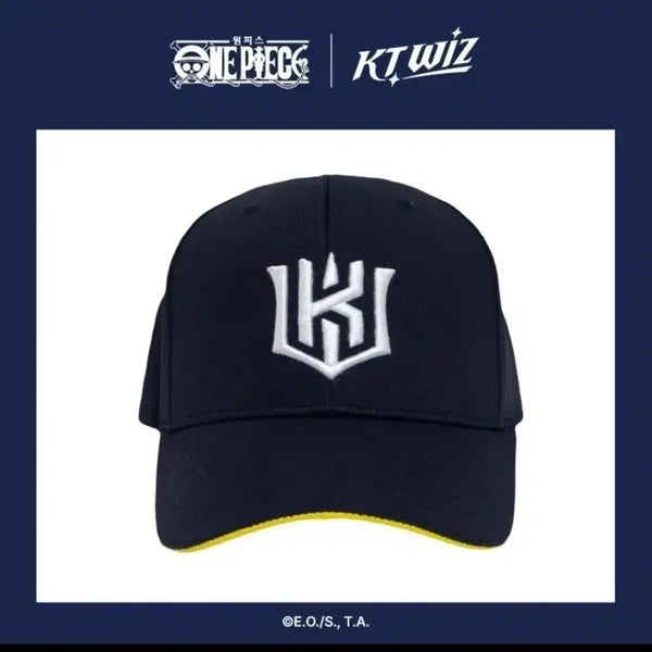 [BUNJANG] KT Wiz ONE PIECE Collaboration Velcro Cap Hat / [60] KT 위즈 원피스 벨크로 캡 모자