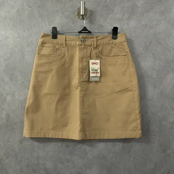 [BUNJANG] Spao Beige Denim Skirt / 스파오 베이지색 데님 스커트 92A