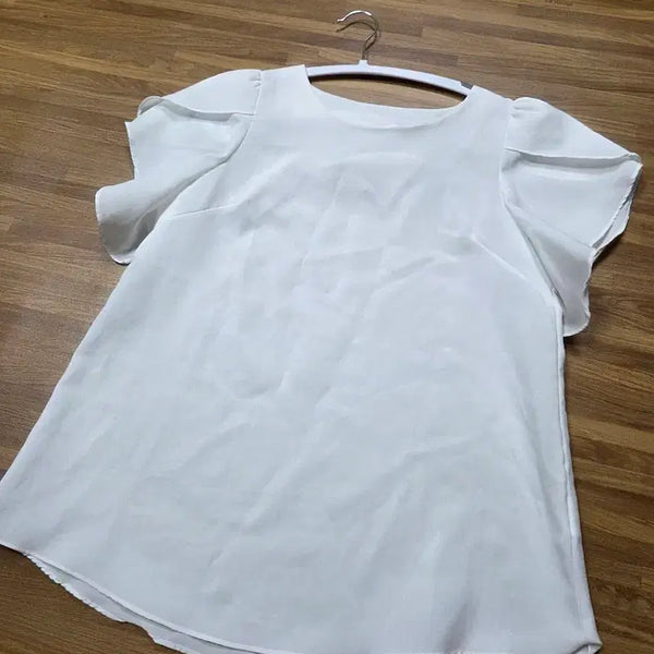 [BUNJANG] White Puff Sleeve Blouse / 하얀색 퍼프 소매 블라우스