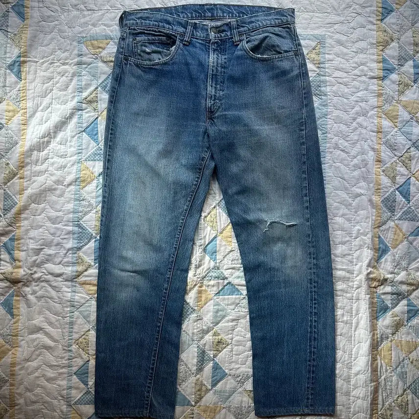 [BUNJANG] 70s USA Vintage Levi's 505 66 Single Stitch Selvedge Denim Pants / 70s USA 빈티지 리바이스 505 66전기 논셀비지 데님 팬츠