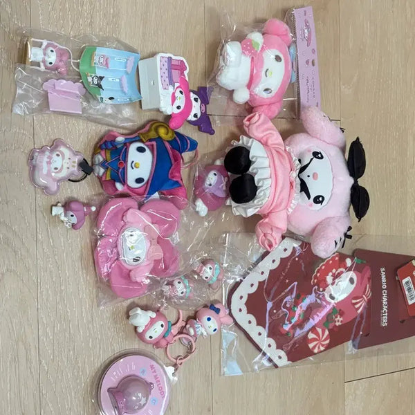 [BUNJANG] Sanrio My Melody Doll Keychain Figure Set / 마이멜로디 인형 키링 피규어