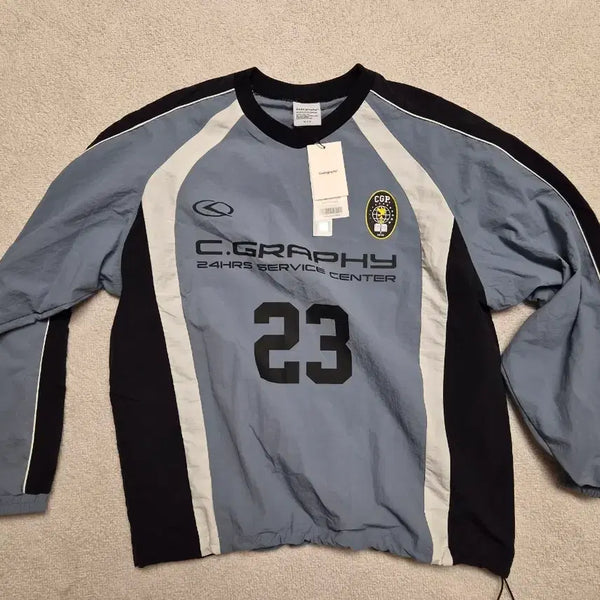 [BUNJANG] Code Graphy Sport Crewneck Sweatshirt (M) / 코드그라피 스포츠 크루넥 M 새상품