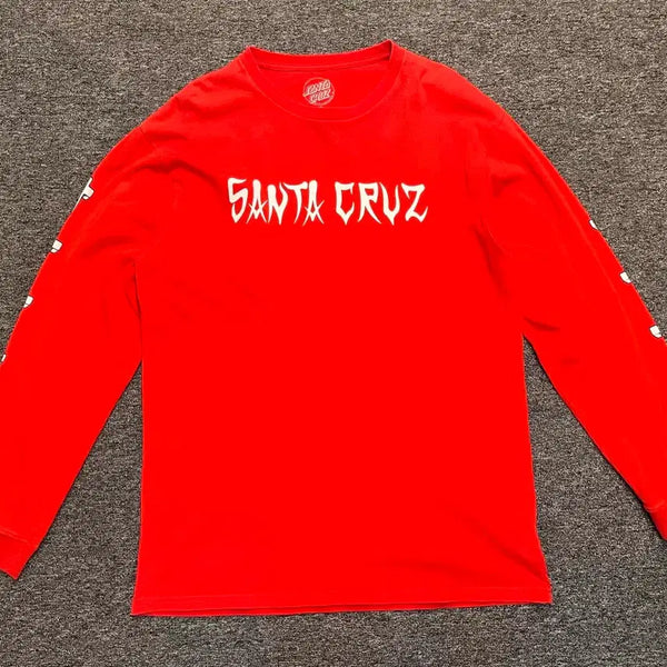 [BUNJANG] Santa Cruz Long Sleeve Red XL / [105] 산타크루즈 롱슬리브 레드 XL