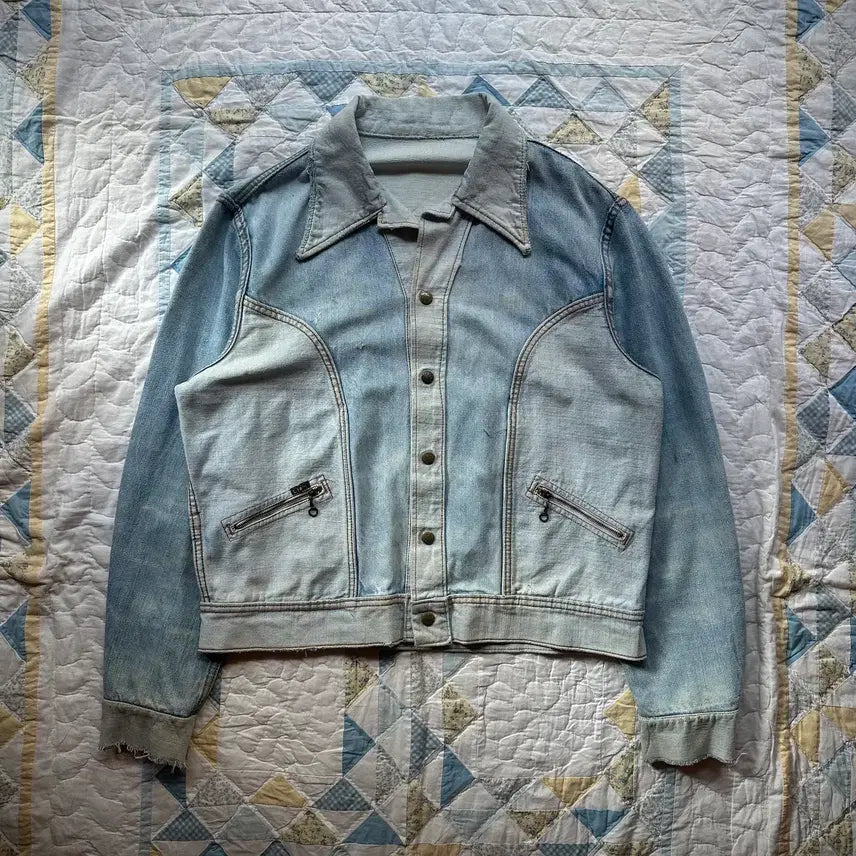 [BUNJANG] 1970s USA Lee Reversible Denim Western Jacket / 70s USA LEE 빈티지 데님 리버시블 웨스턴 자켓