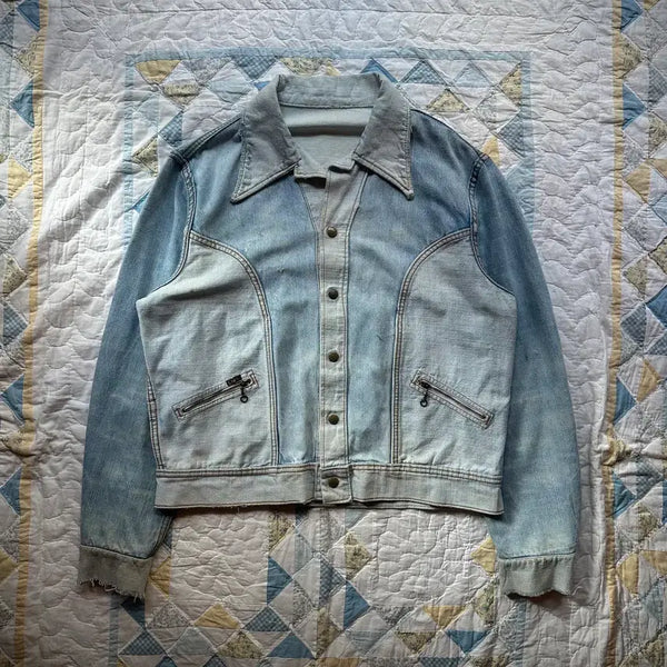 [BUNJANG] 1970s USA Lee Reversible Denim Western Jacket / 70s USA LEE 빈티지 데님 리버시블 웨스턴 자켓