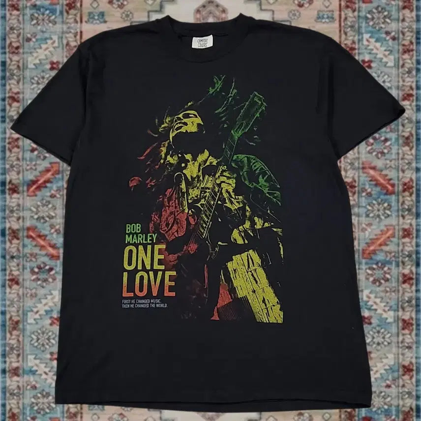 [BUNJANG] Bob Marley One Love Movie Graphic T-Shirt M / 밥 말리 Bob Marley 원러브 영화 락 그래픽 티셔츠 M