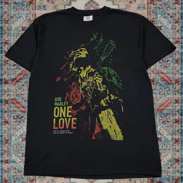 [BUNJANG] Bob Marley One Love Movie Graphic T-Shirt M / 밥 말리 Bob Marley 원러브 영화 락 그래픽 티셔츠 M