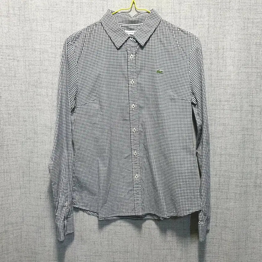 [BUNJANG] Lacoste Embroidered Logo Check Shirt Size 36 / 라코스테 체크 자수로고 셔츠 36