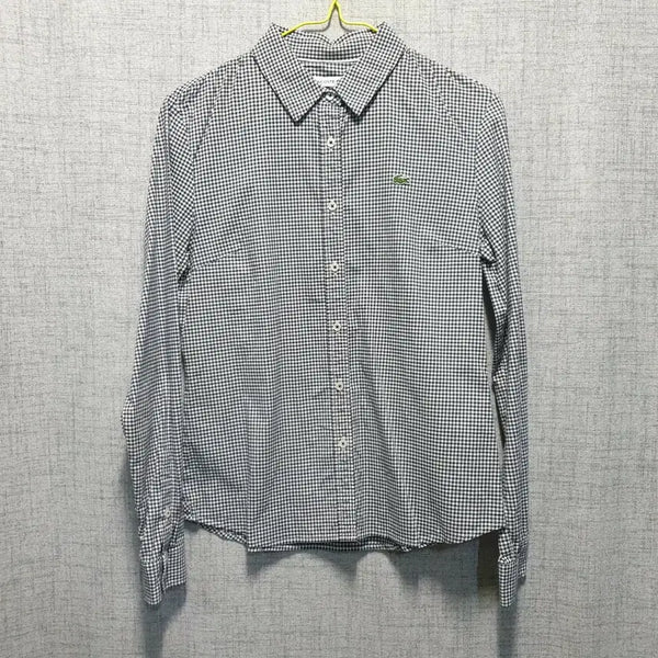[BUNJANG] Lacoste Embroidered Logo Check Shirt Size 36 / 라코스테 체크 자수로고 셔츠 36
