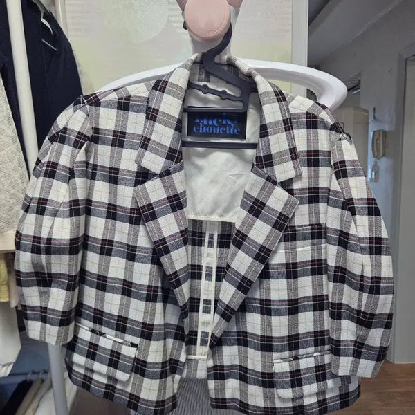 [BUNJANG] Lucky Chouette Checked Jacket / 럭키슈에뜨36자켓