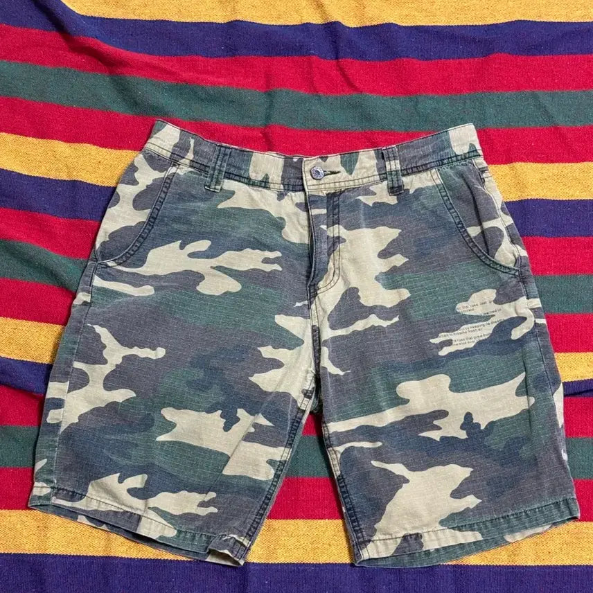 [BUNJANG] Vintage Camo Shorts Pants / 빈티지 카모 쇼츠 팬츠