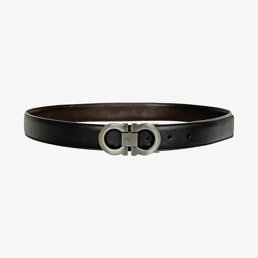 [BUNJANG] Salvatore Ferragamo Leather Belt Black / 페레가모 벨트 2T845U4K