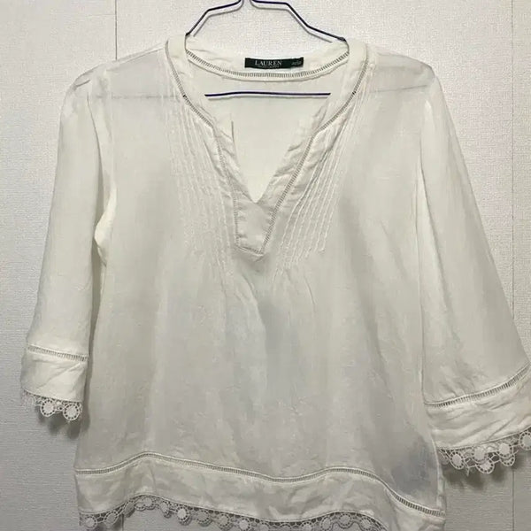 [BUNJANG] Ralph Lauren Linen Blouse / 랄프로렌 린넨 블라우스