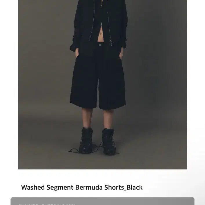 [BUNJANG] IYEYE Bermuda Pants Black M / 이예 버뮤다 팬츠 블랙 M