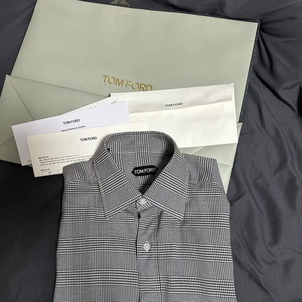 [BUNJANG] Tom Ford Prince of Wales Shirt / 톰포드 프린스 오브 웨일즈 셔츠