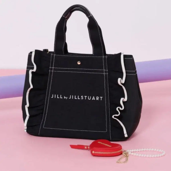 [BUNJANG] Jill by Jill Stuart Frill Canvas Tote Bag / 질바이질스튜어트 프릴 토트백 캔버스 가방 스나계 일브