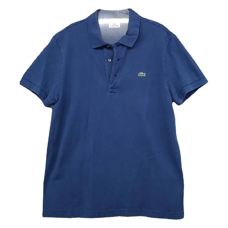 [BUNJANG] Lacoste Blue Logo Short Sleeve Polo Shirt Size 105 / 라코스테 블루 로고 반팔 카라티 105