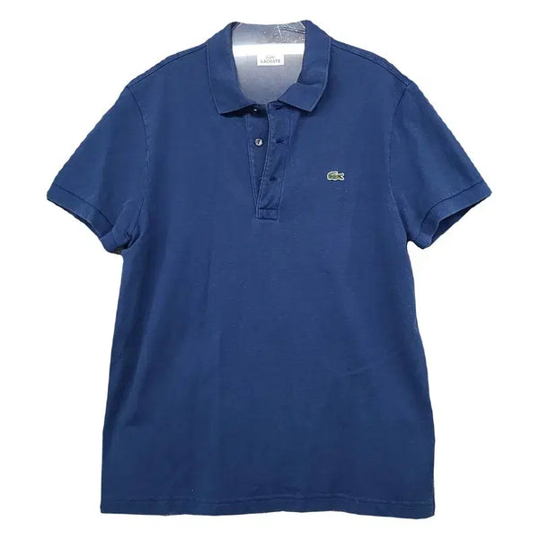 [BUNJANG] Lacoste Blue Logo Short Sleeve Polo Shirt Size 105 / 라코스테 블루 로고 반팔 카라티 105