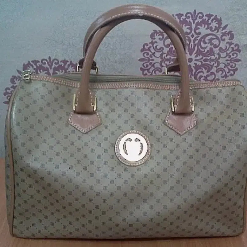 [BUNJANG] Paolo Gucci Monogram Boston Tote Bag / [빈티지] 파올로 구찌 (PAOLO GUCCI 정품) 모노그램 보스턴 토트백