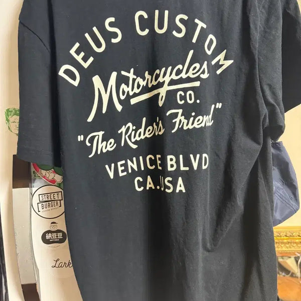 [BUNJANG] Deus Ex Machina Custom Motorcycle T-Shirt Black L / 데우스 엑스 마키나 커스텀 모터사이클 반팔 티셔츠 블랙 L
