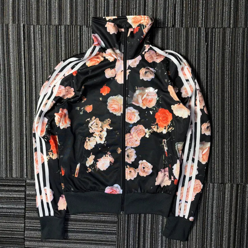 [BUNJANG] Adidas Floral Print Firebird Track Top / 아디다스 플로럴 프린트 파이어버드 트랙탑