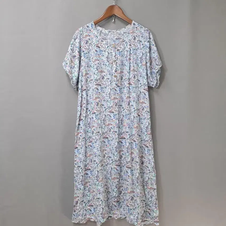 [BUNJANG] Lightweight Flowy Floral Print Dress / 얇고 찰랑면 시원한 꽃무늬  원피스