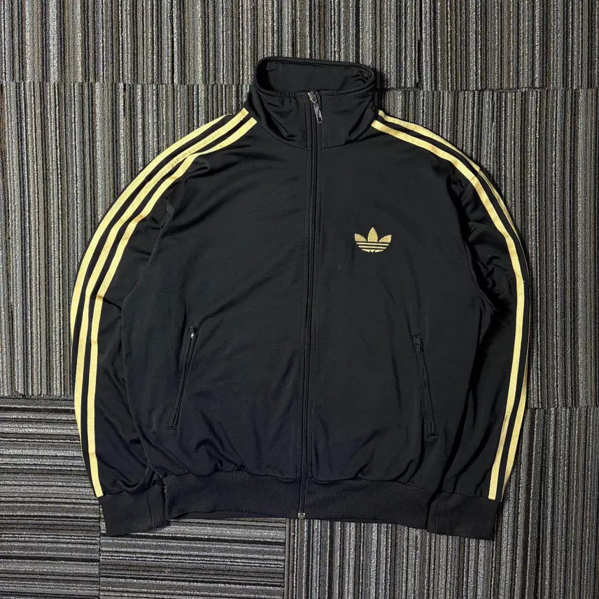 [BUNJANG] Adidas Black Gold Firebird Track Top / 아디다스 블랙 골드 파이어버드 트랙탑