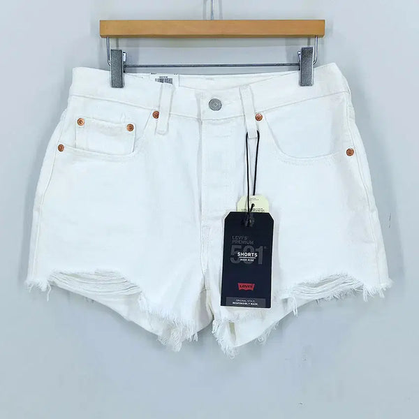 [BUNJANG] Levi's 501 Women's Summer Denim Hotpants White 28 / 리바이스501 여성 여름 데님 핫팬츠 화이트28(HU46283)