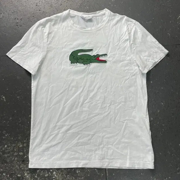 [BUNJANG] Lacoste Big Logo Short Sleeve T-Shirt / 105 라코스테 빅로고 반팔