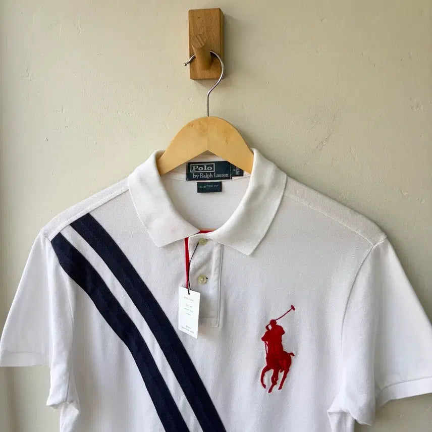 [BUNJANG] Polo Ralph Lauren Striped Big Pony Short Sleeve Polo Shirt / 17652 - 폴로 랄프로렌 스트라이프 빅포니 반팔 카라티
