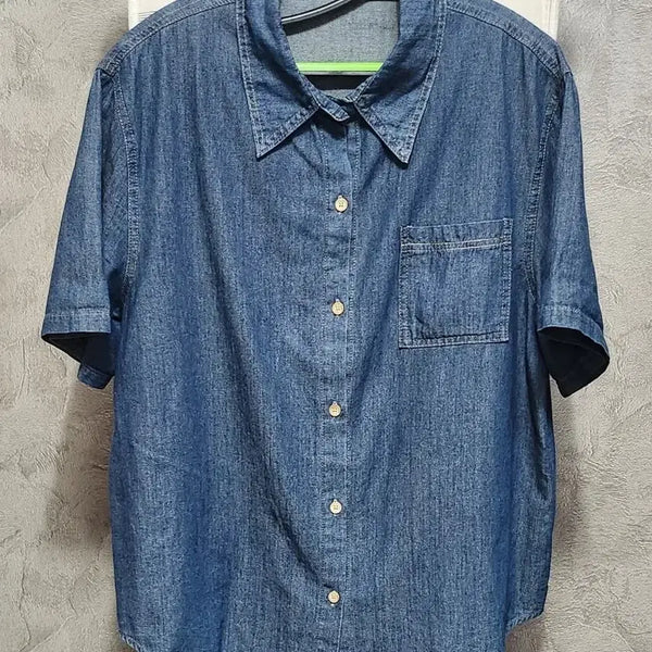 [BUNJANG] Denim Short Sleeve Shirt / 청청 남방 반팔 셔츠