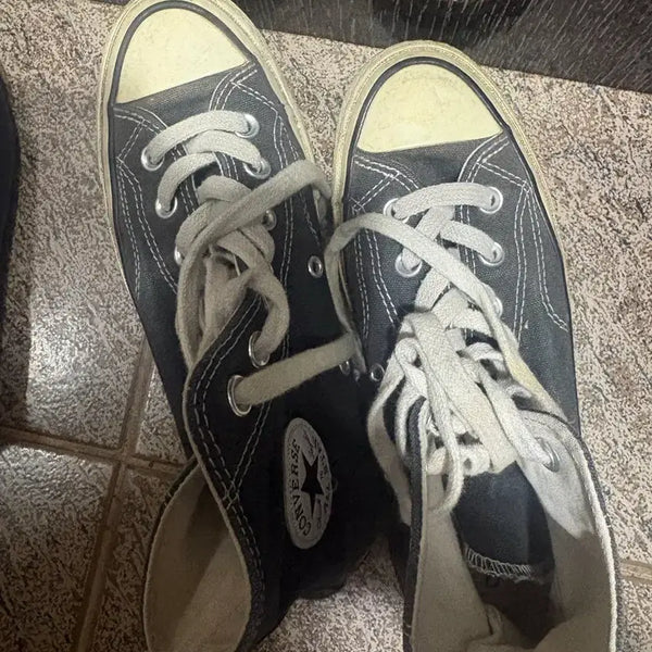 [BUNJANG] Converse High-Top Sneakers / 컨버스 하이탑 블랙 스니커즈