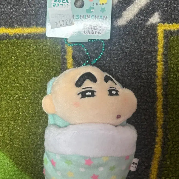 [BUNJANG] Crayon Shin-chan Baby Shinnosuke Plush Keychain / 짱구는못말려 아기 짱구 이불 인형키링