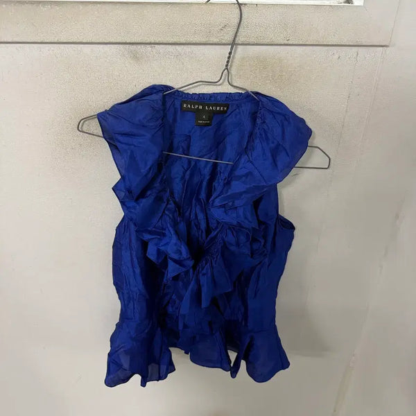 [BUNJANG] Ralph Lauren Black Label Silk Blouse / 랄프로렌 블랙라벨 실크 블라우스