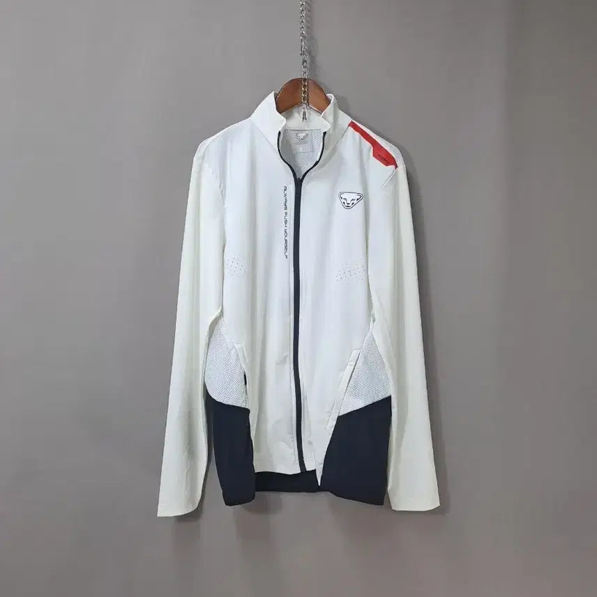 [BUNJANG] DyNRIFIT Training Zip-Up White Black / DyNRIFIT 트레이닝 집업 화이트 블랙